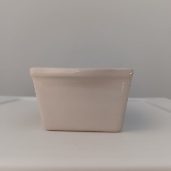 Nantucket Mini Bread Loaf Pan Ceramic Baking Christmas Reindeer White Blue Gifts - Picture 7 of 12